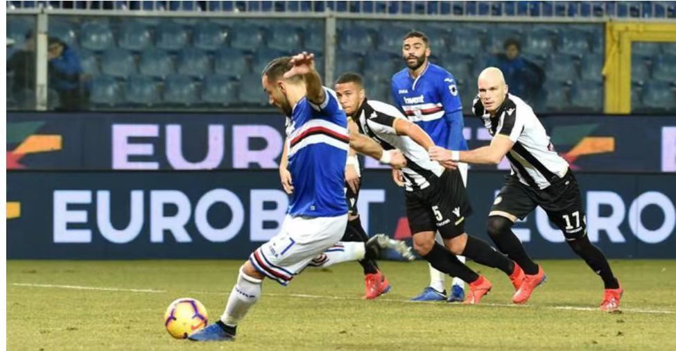 乌迪内斯战平桑普，战绩还在下滑